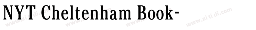 NYT Cheltenham Book字体转换